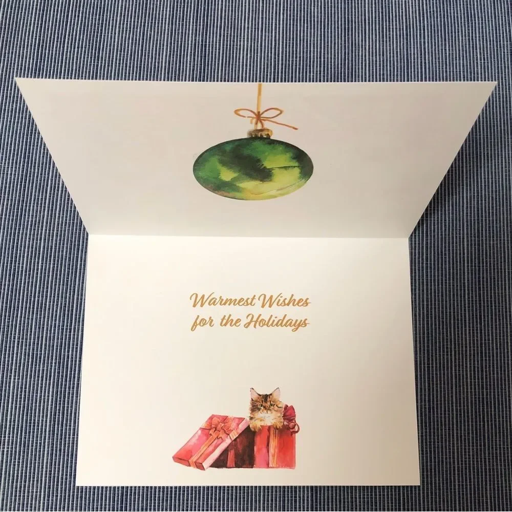 Five (5) Animal Holiday Cards